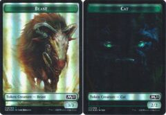 Beast (010) // Cat (011) Token - Foil